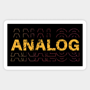 Analog Distressed Neon Design Magnet